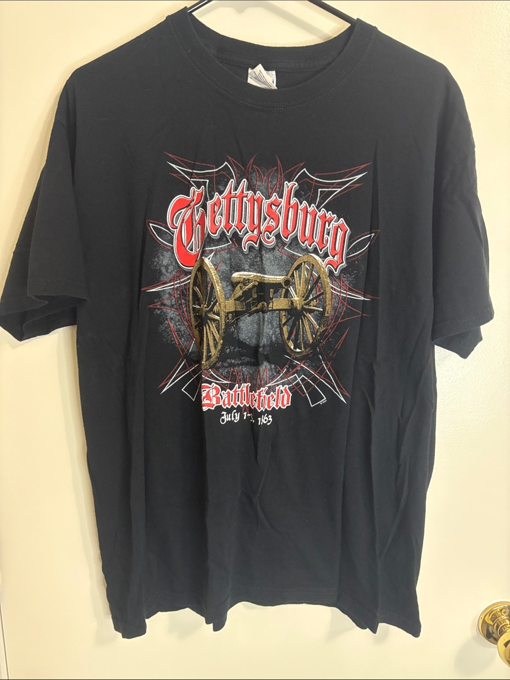 Gettysburg Battlefield Graphic Tee - Black
